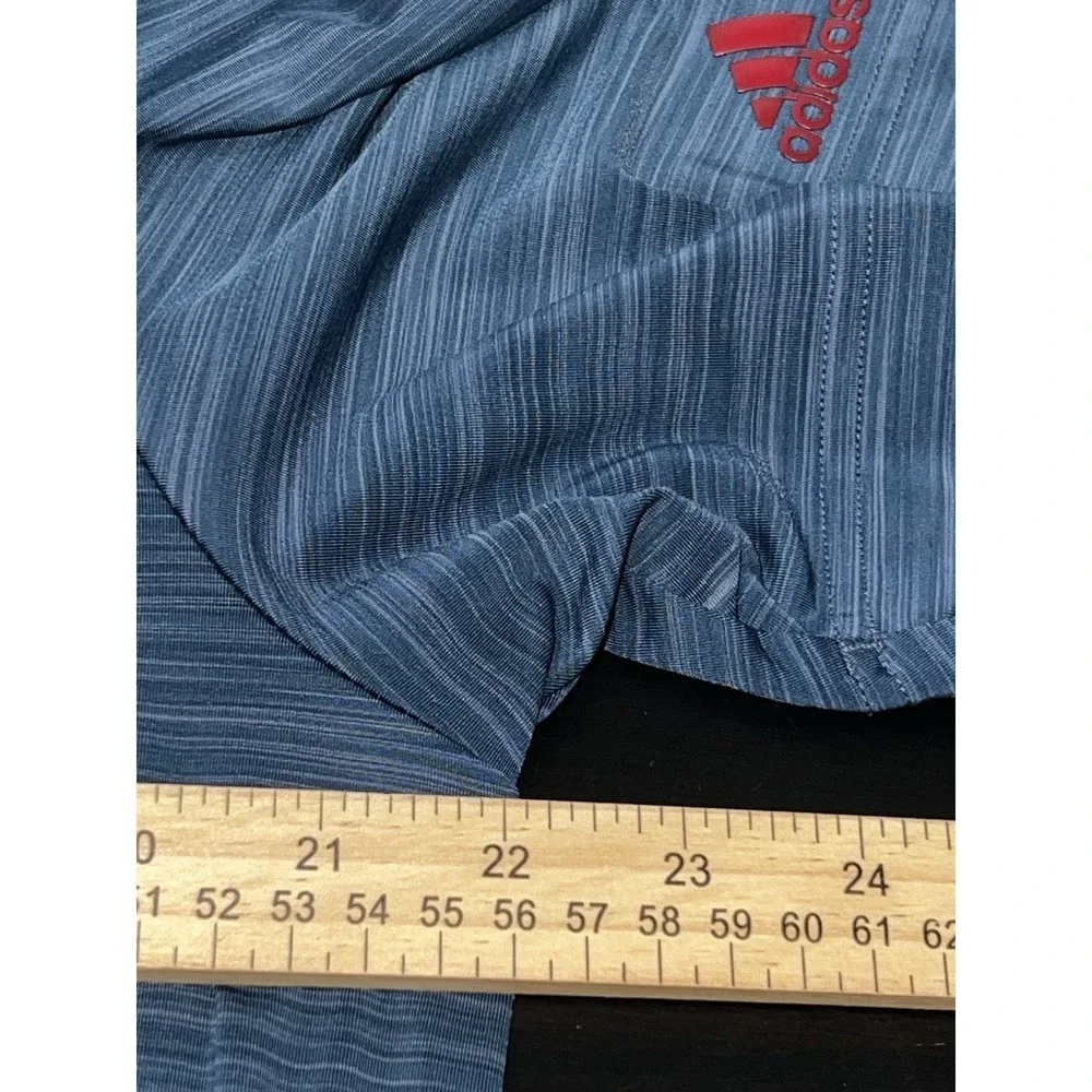 Golf Adidas Performance Mens Medium Navy Blue  Polo Shirt Short Sleeve Wicking